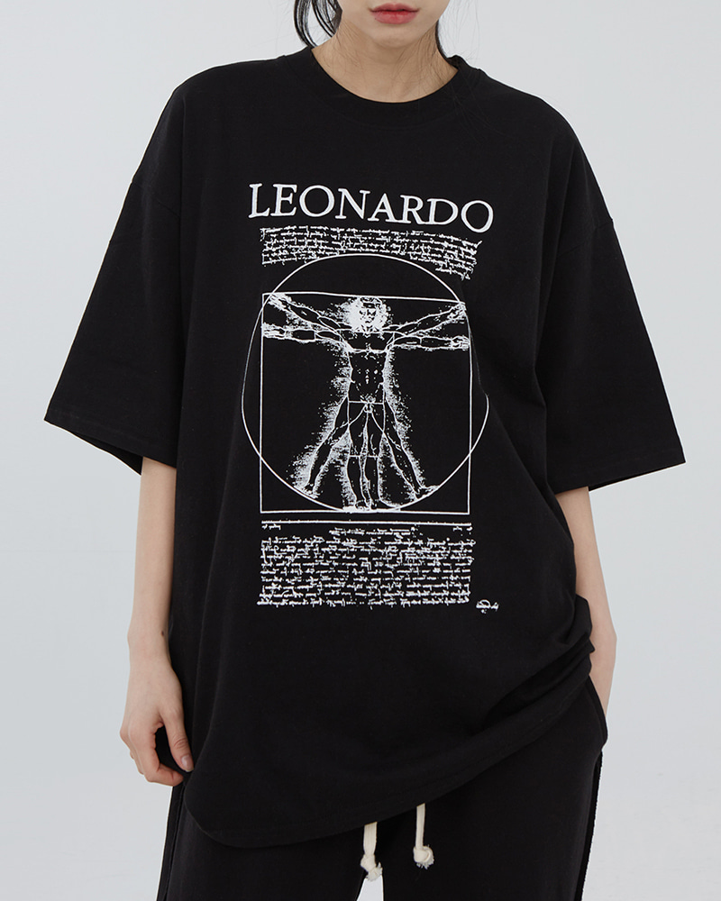 레오나르도 프린팅 티셔츠